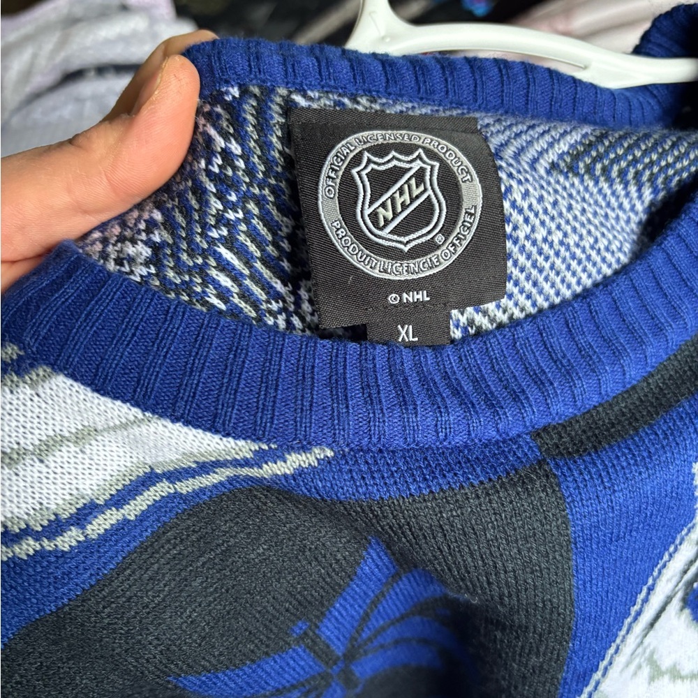 NHL Canucks “Ugly Christmas” Sweater.
